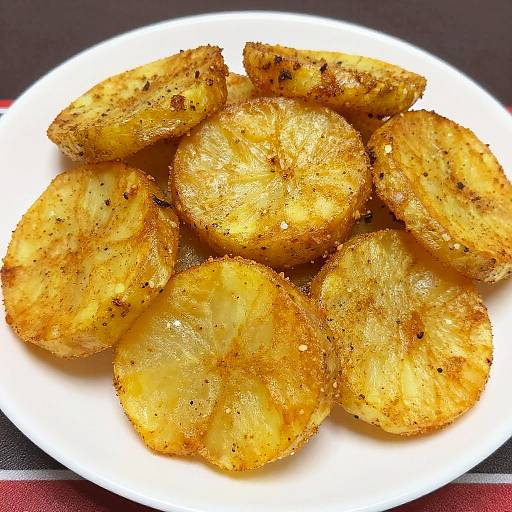 Crispy Golden Fried Potato Slices