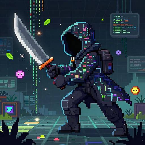 Pixel Spectral Hacker in VR Grid