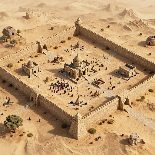 Medieval Desert Fortress Map