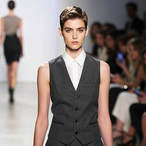 Pompadour Fade on Woman Runway