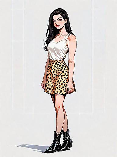 Stylish Woman in Casual Chic Outfit