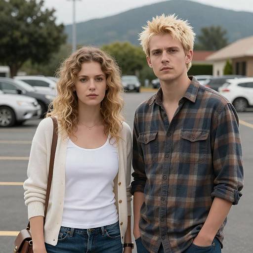 Serious Portraits in a Parking Lot