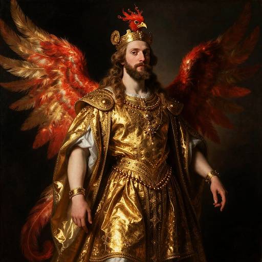 Regal Baroque Phoenix Lord Painting