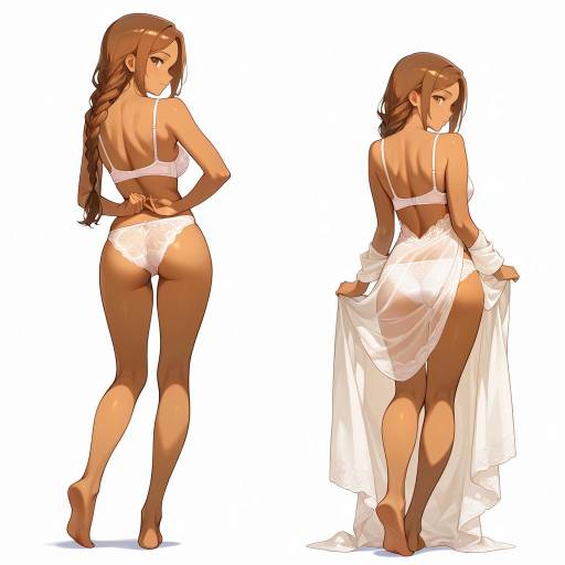 Elegant Woman in Lingerie Portrait Elegant Woman in Lingerie Portrait