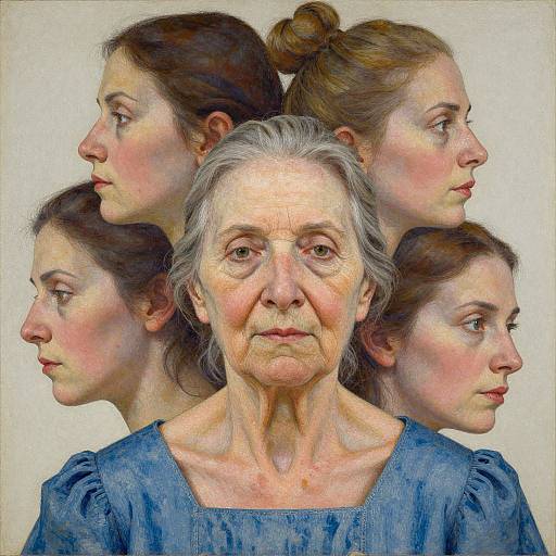 Transcendent Old Woman Mugshot Art