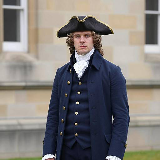 Man in Georgian Era Colonial Doctor Costume