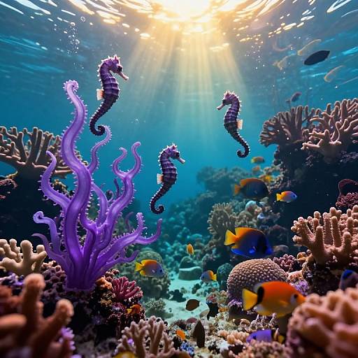 Surreal Underwater Coral Kingdom