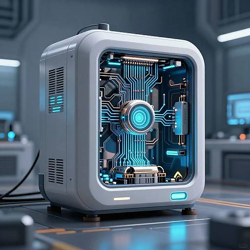 Sci-Fi High-Tech Refinement Machine