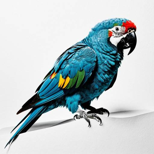 Colorful Paper Cutout Parrot Design Colorful Paper Cutout Parrot Design