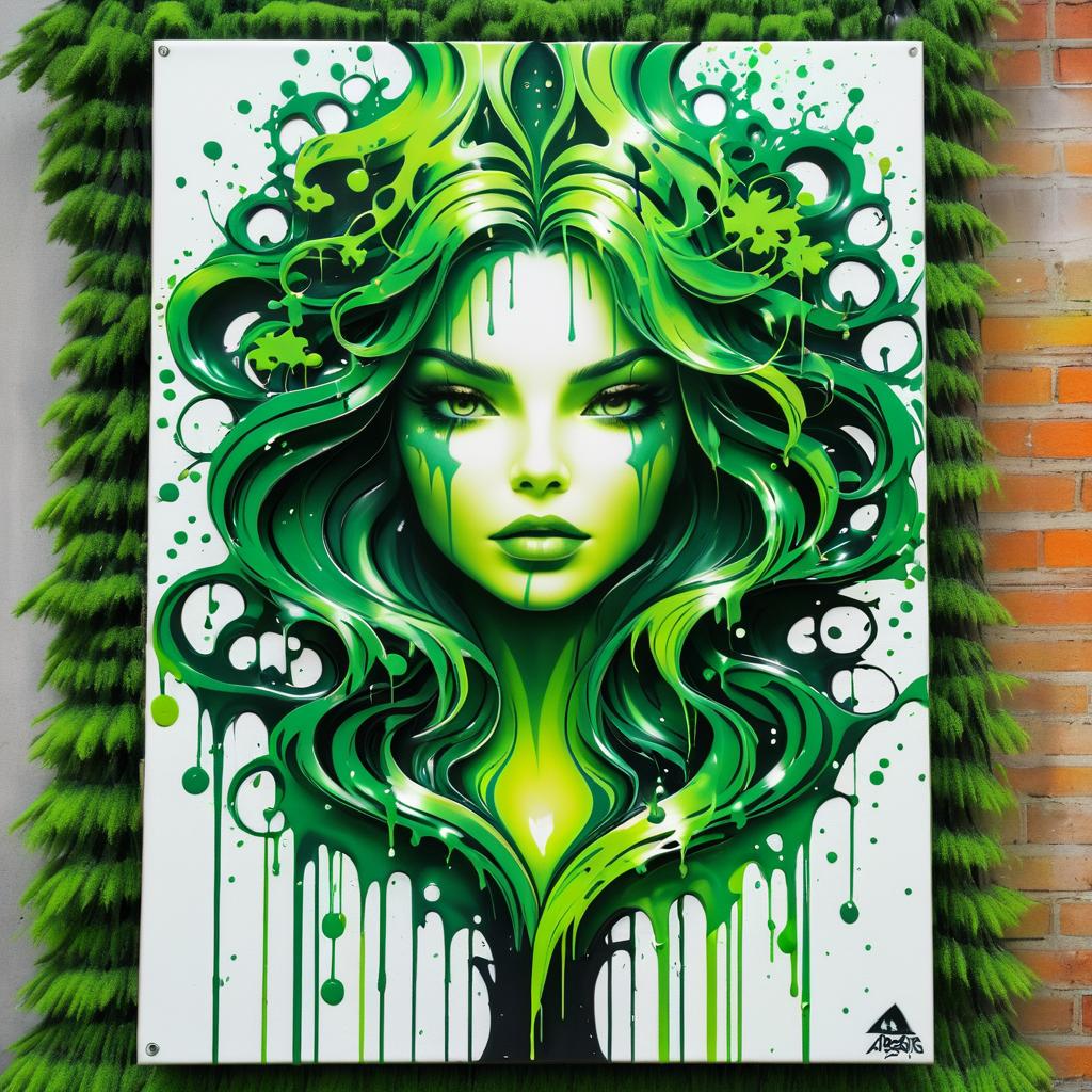 Siren Tree Graffiti Art Masterpiece