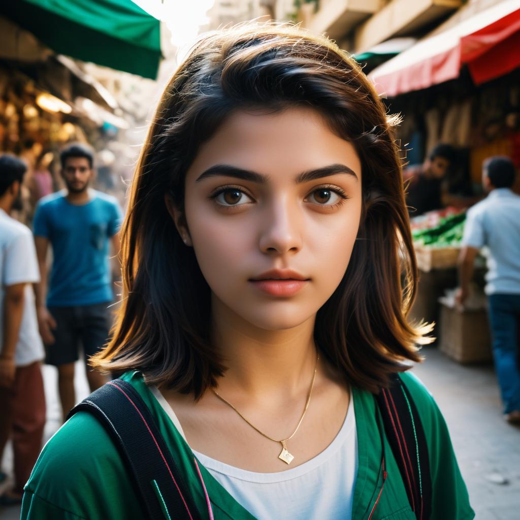 Cinematic Portrait of a Beirut Teenager