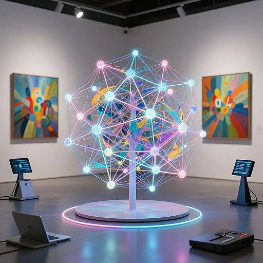 Neural Network Creating Futuristic Art