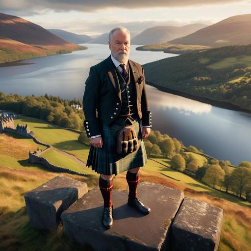 Dramatic Scottish Highland Portrait at Sunset Dramatic Scottish Highland Portrait at Sunset