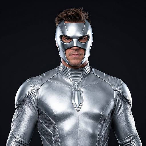 Photorealistic Silver Surfer Portrait