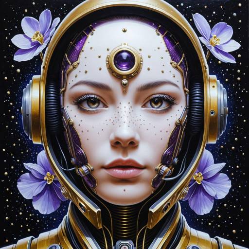 Cybernetic Explorer in Cosmic Horror Art Cybernetic Explorer in Cosmic Horror Art