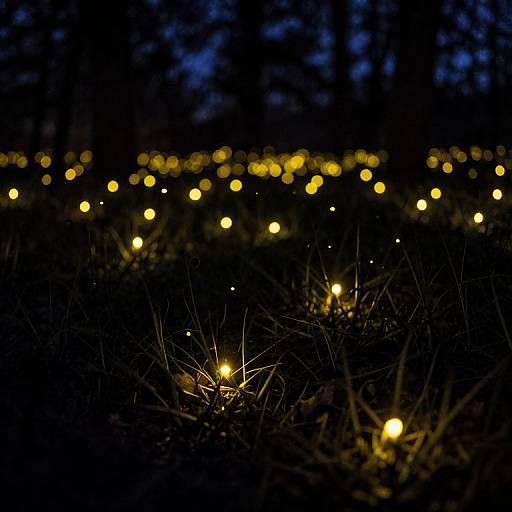Realistic Fireflies in Field