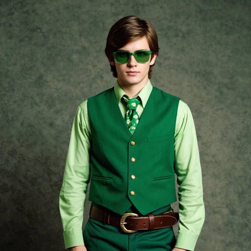 Man in Green St. Patrick's Day Costume
