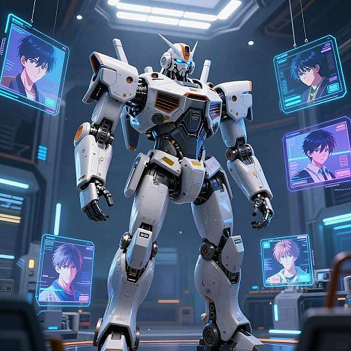 Futuristic Anime Boy Robot Generator