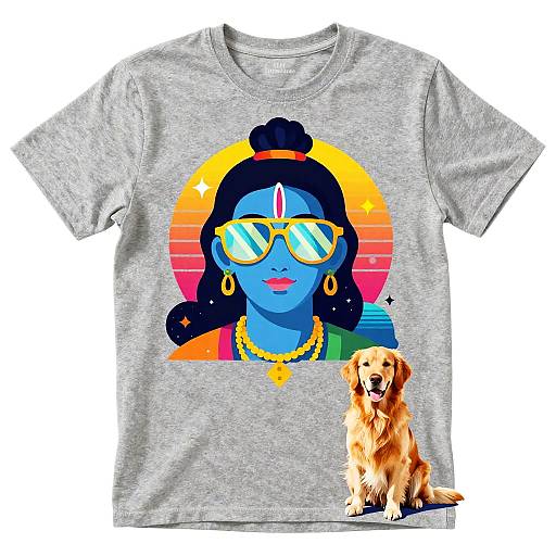 Urban Retro Krsna with Golden Retriever