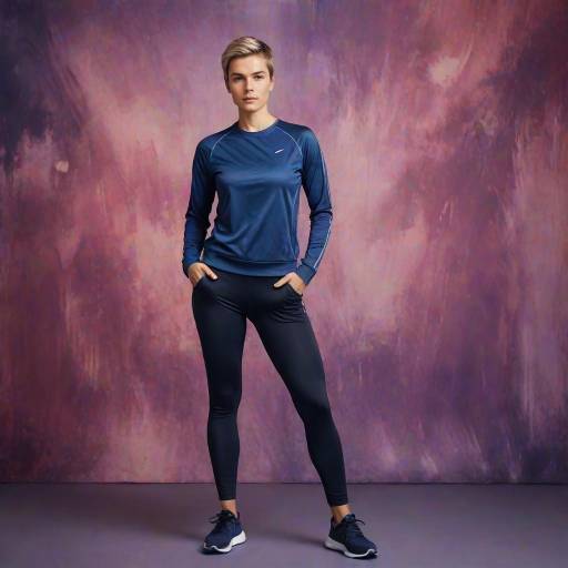 Dynamic Studio Portrait of Young Athlete