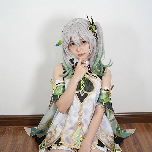 Young Woman in Fantasy Outfit