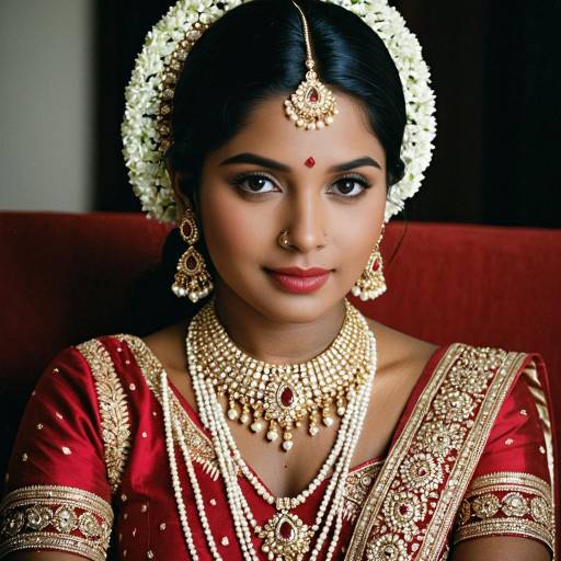 Elegant South Indian Wedding Portrait