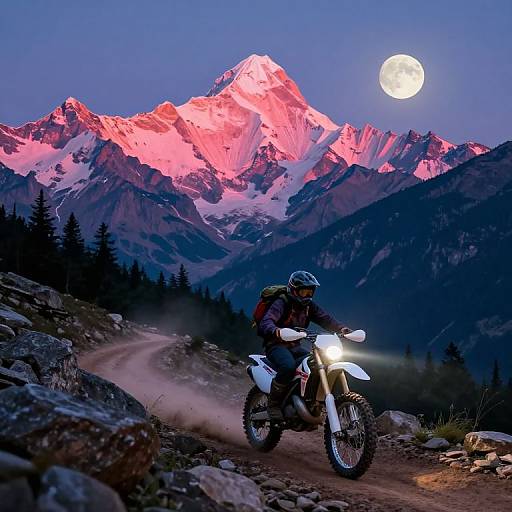 80s Retro-Futuristic Dirtbike Adventure