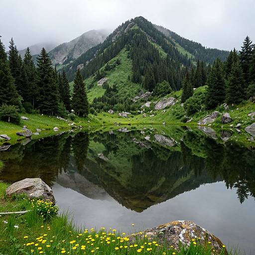 Calm Mountain Reflections at Wedge Pond