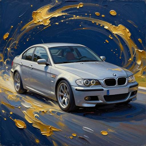 Impressionistic 2011 BMW 328i in Motion