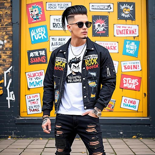Edgy Alternative Rock Fashion Statement Edgy Alternative Rock Fashion Statement
