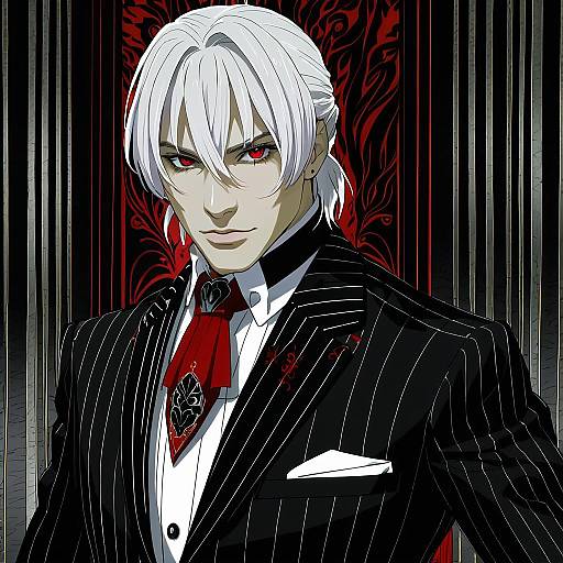 Illustration of Antonio salieri (second ascension) (fate), fate/grand order in the style of Suzuki kyoutarou