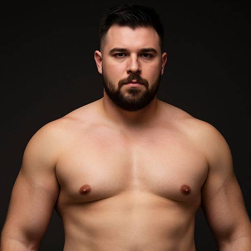 Plus Size Hercules Muscular Male Portrait