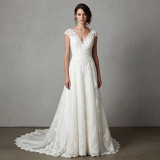 Elegant Virgin White Wedding Dress