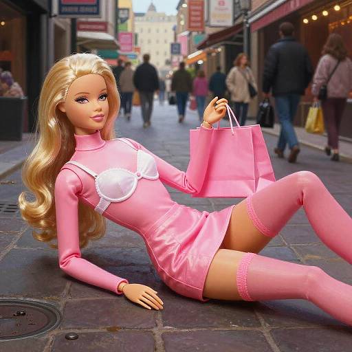 Stunning Digital Art of a Pink Soldier Barbie