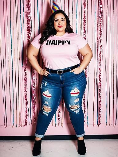 Plus Size Casual Birthday Outfit