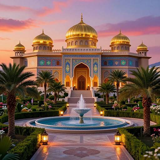 Aladdin's Palace at Sunset