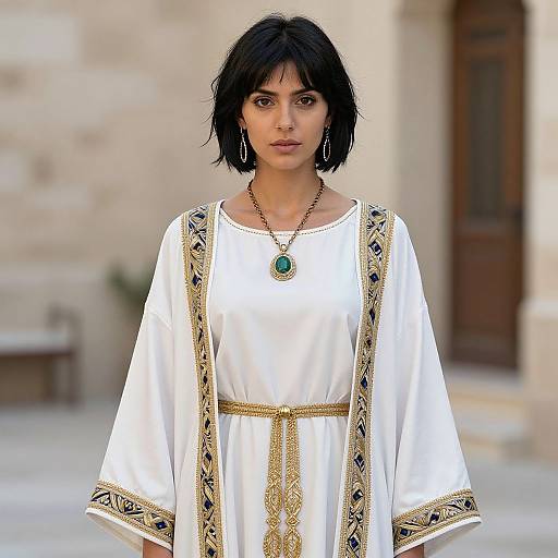 Realistic Greek Costume Dress Portrait