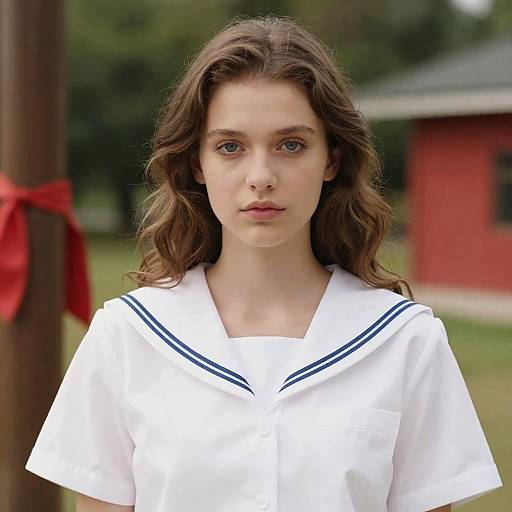 Portrait of a Young Woman Outdoors