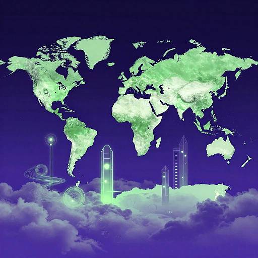 Neon Surreal Cloud World