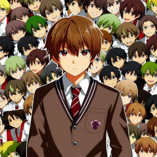 Illustration of Amada ken, persona in the style of Akatsuki akane