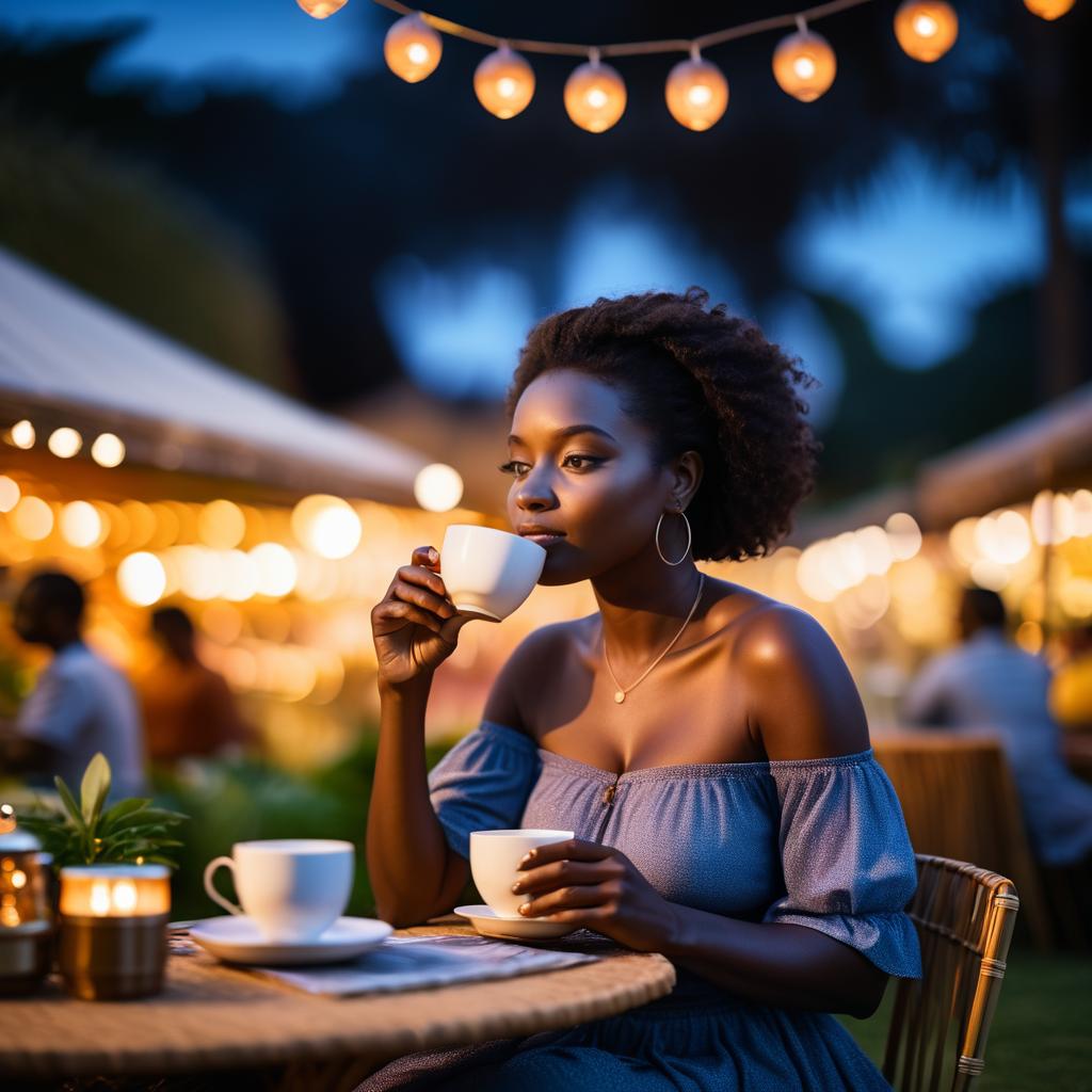 Enchanting Twilight Market Portrait