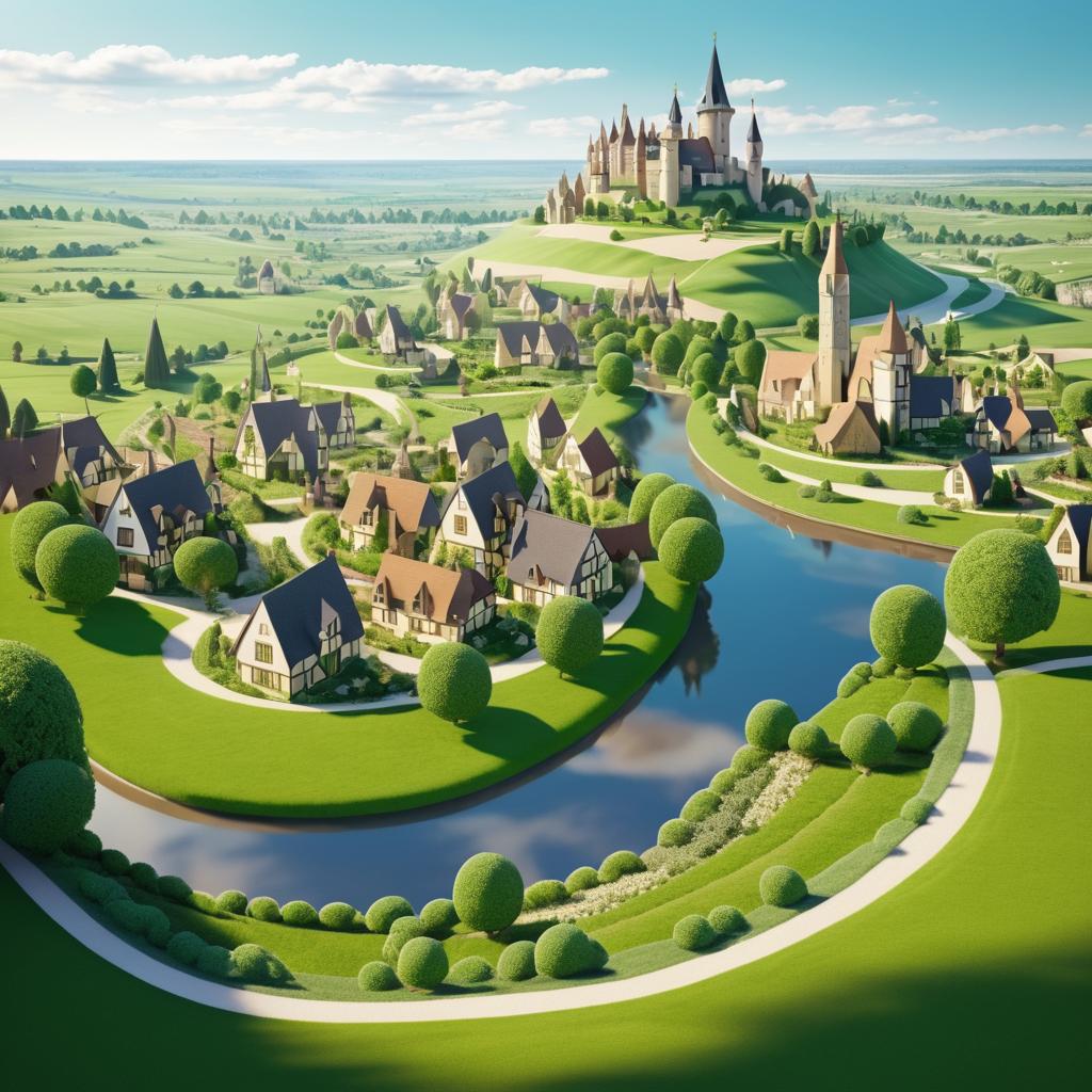 Imaginary Town of Camelot Landscape