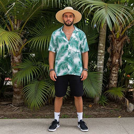 Tropical Full Body Portrait of Man