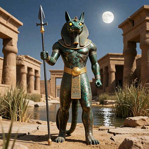 Sobek, Bronze-Clad Crocodile God of Protection