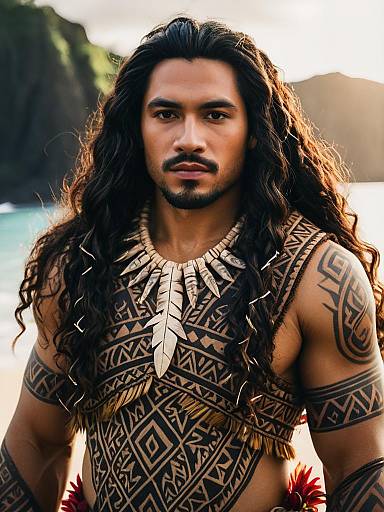 Photorealistic Maui Costume Portrait