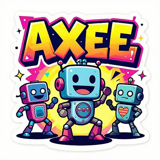 Chibi Robots 80s Dance Party