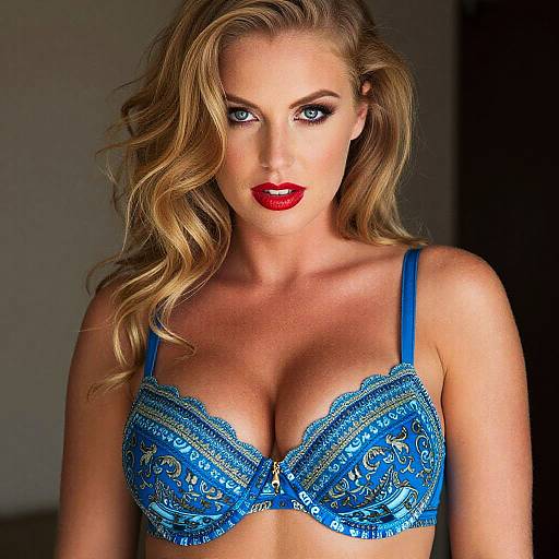 Confident Blonde Woman Portrait