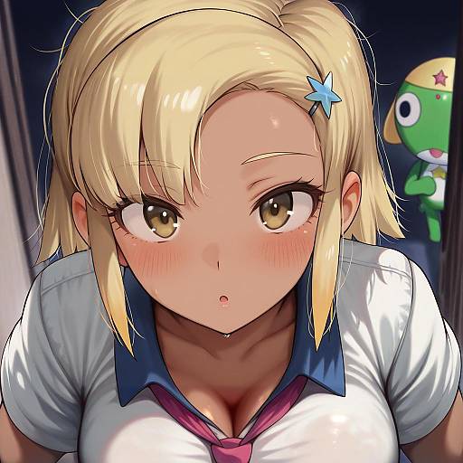 Illustration of Angol mois, keroro gunsou in the style of Torriet