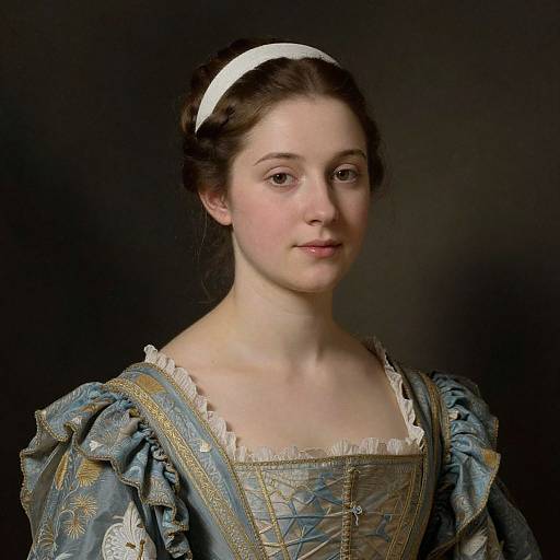 Classical Portrait of Young Woman
