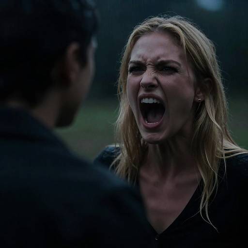 Intense Anger: Dramatic Close-Up Photography